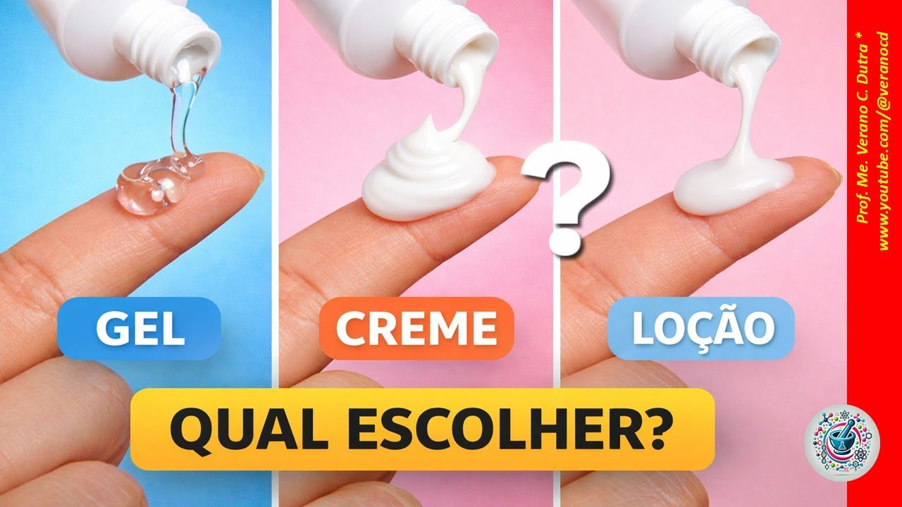 🧴 CREME, LOÇÃO E GEL? QUAL MELHOR?
