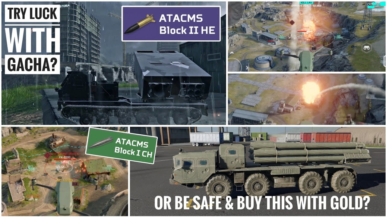 MWT Tank Battles Gacha lotery M270 MLRS mk1 mk3 Atacms Block I & II damage test gameplay