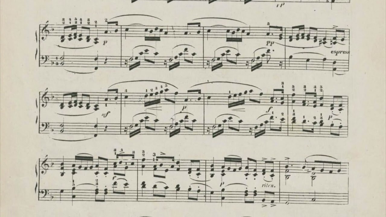 Istv&aacute;n Heller-Studio op. 47 n&ordm; 9 in Fa: &laquo;Lieblich M&auml;dchen, ein kleines Lied&raquo;