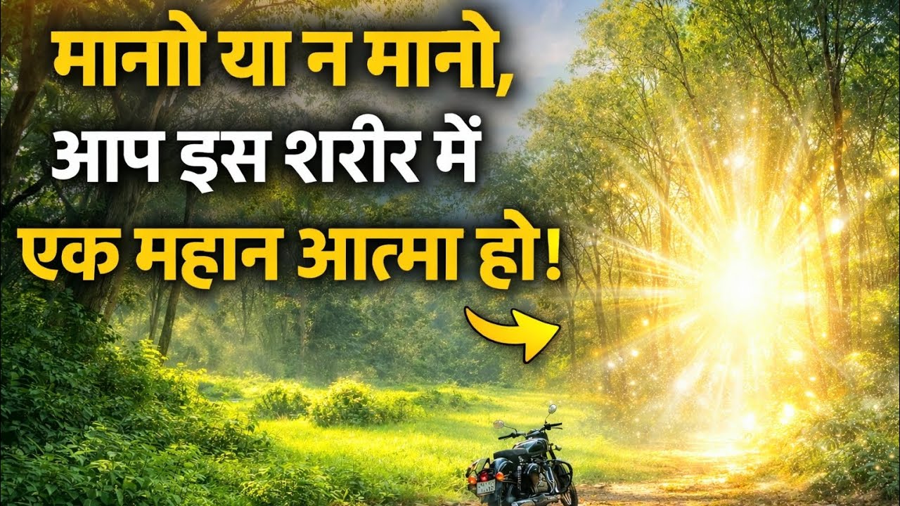 मानो या न मानो, आप इस शरीर में एक महान आत्मा हो।
