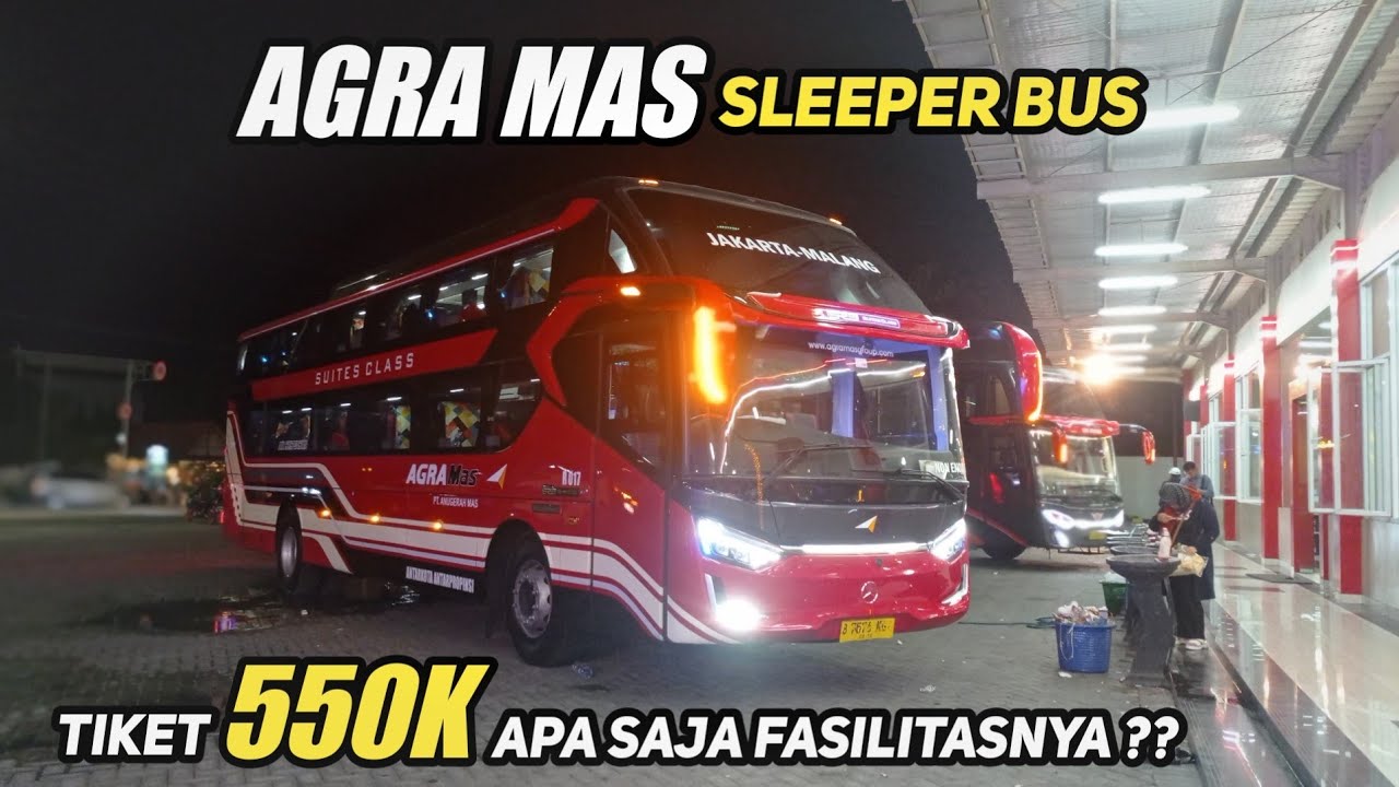 AGRA MAS SLEEPER CLASS TRIP SURABAYA - TANGERANG ‼️ Mencoba Fasilitas Mumpuni Dari Bus Full Rebahan