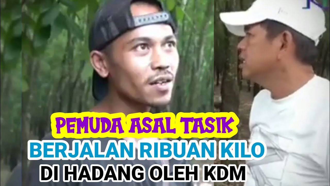 Di Jegat KDM Pemuda Asal Tasik Berjalan Ribuan Kilo,