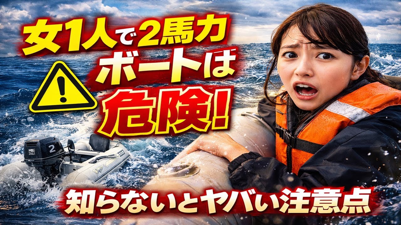 2馬力船長に注意点、女1人で行ける？？
