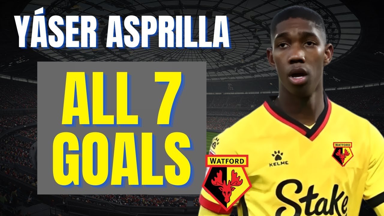 Y&aacute;ser Asprilla - ALL 7 GOALS FOR WATFORD | Skills & Highlights