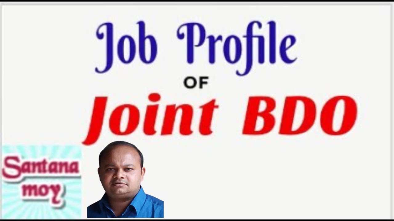 Job Profile or Duties of A Joint BDO