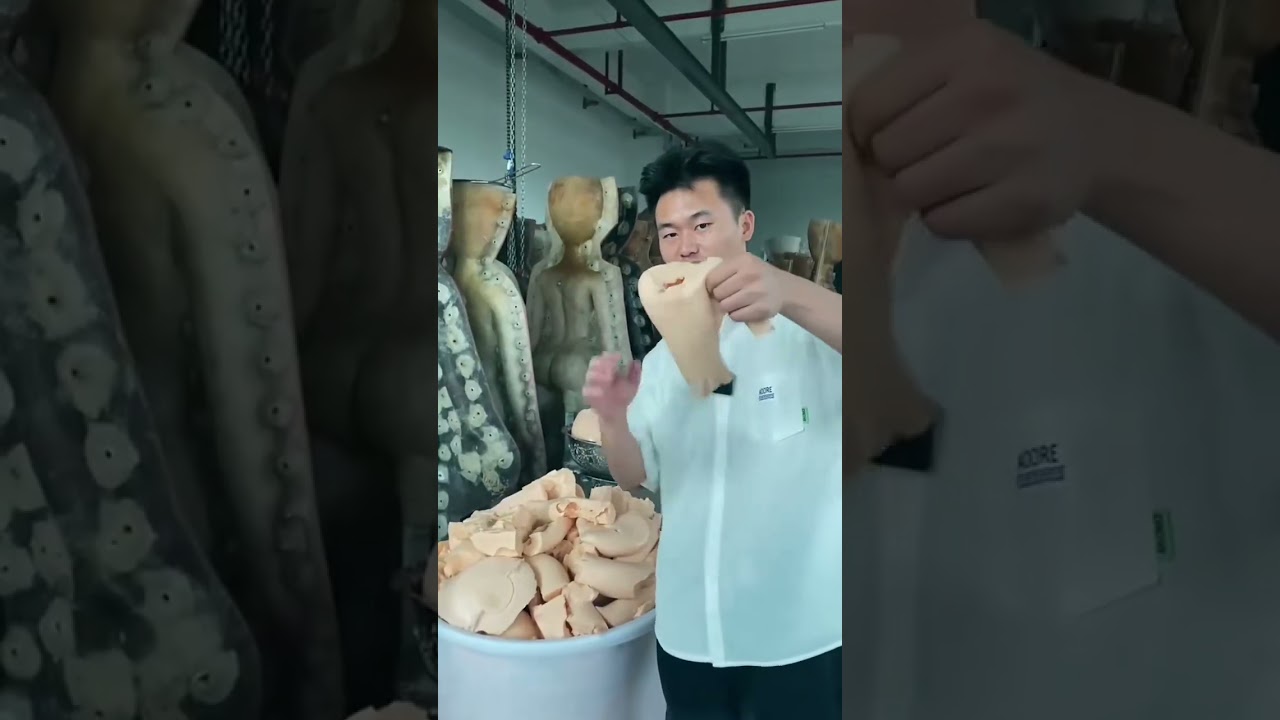 Factory SECRETS: How Hyper-Realistic Dolls Are REALLY Made 🤫🏭#doll #factory #oddlysatisfying