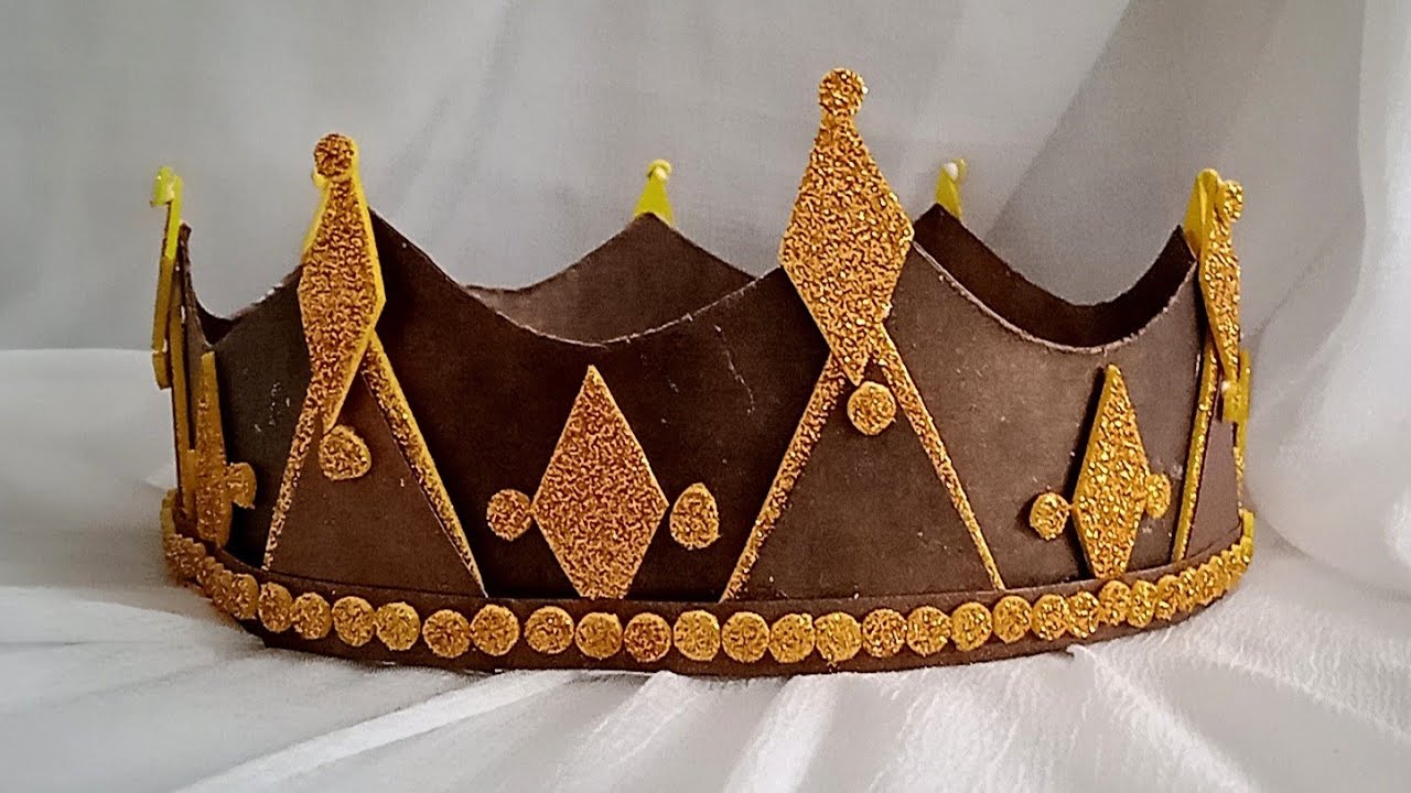 How to Draw-Cut & Make a Perfect Royal King/Prince Crown #royalcrown #papercraft
