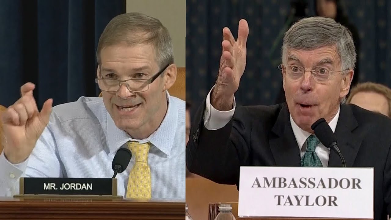 Rep. Jim Jordan grills William Taylor during impeachment hearing: full video