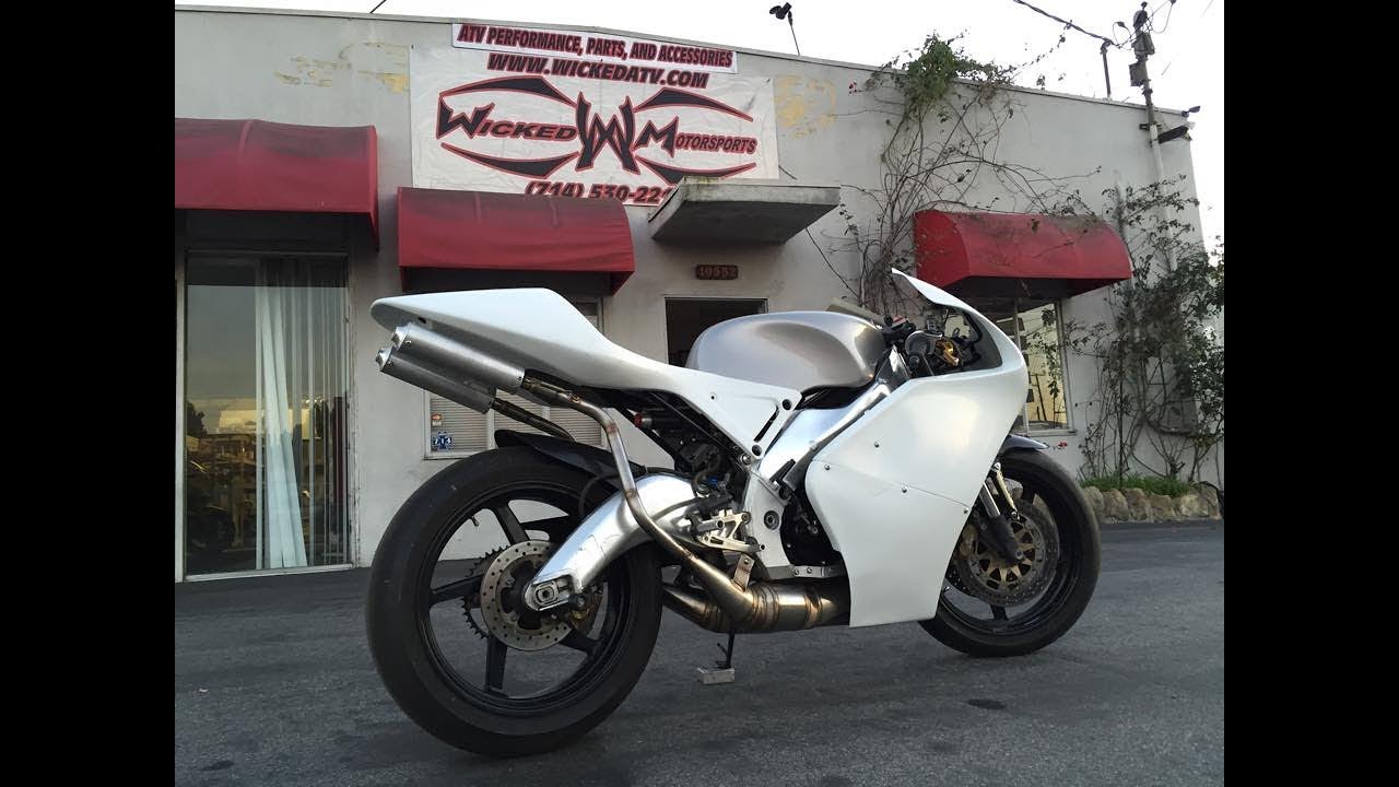 Aprilia RZ350 443 Yamarilia VIDEO Sound Clip of 443 Athena With Tail Section Pipes