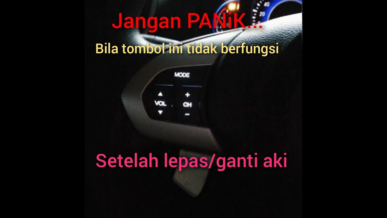 Tombol audio di setir tidak berfungsi