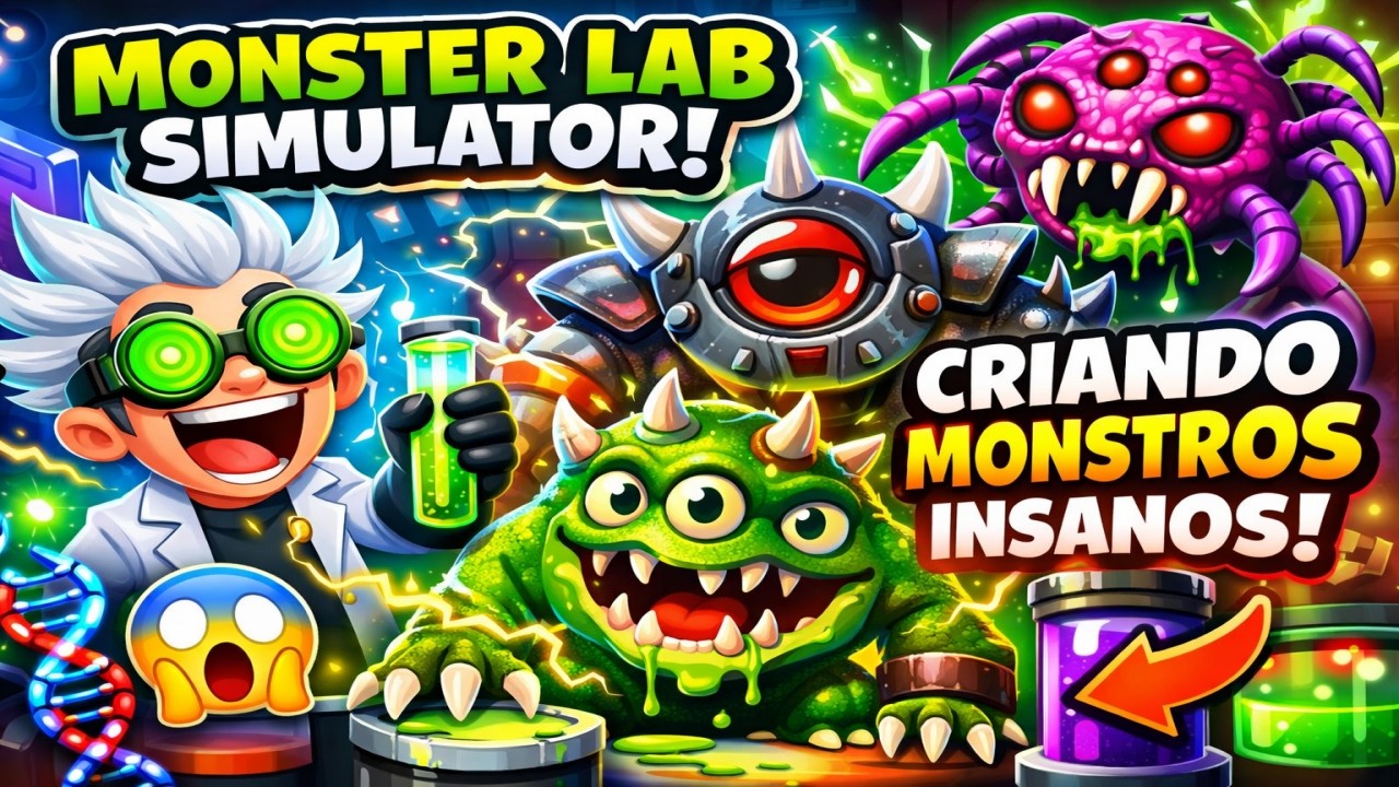 MONSTER LAB SIMULATOR 🧪👾 Criando MONSTROS INSANOS no Laboratório!