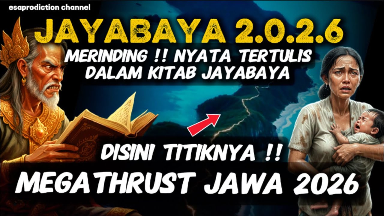 MERINDING NYATA TERTULIS dlm RAMALAN JAYABAYA !! MEGATHRUST JAWA 2026 , Disini Titiknya !!