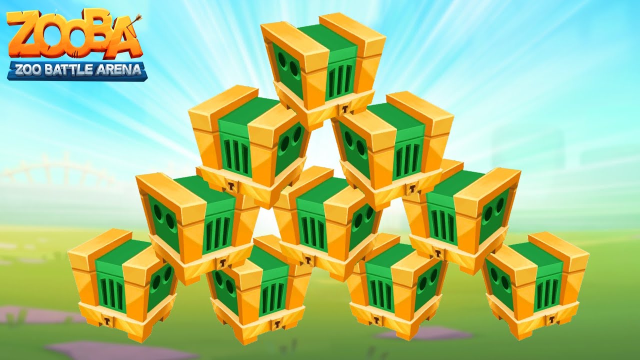 Zooba *Huge Unboxing* 10 EMERALD CRATES Opening Zooba