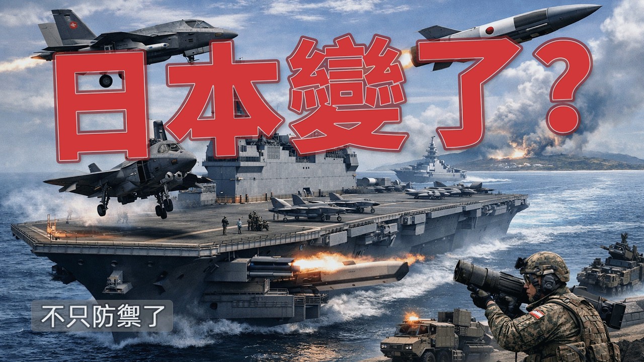 被低估的軍事轉型：2025 年的日本已不一樣了#日本自衛隊 #日本軍武 #反擊能力 #軍武視角