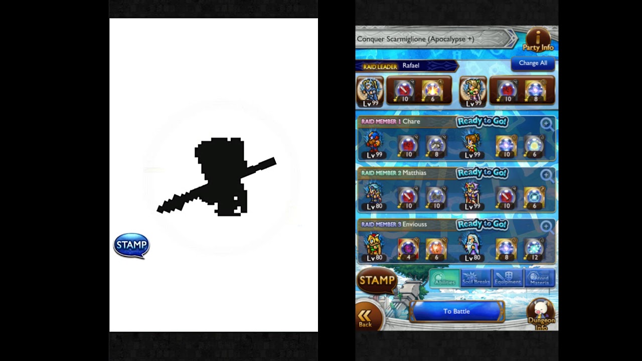 FFRK - Conquer Scarmiglione (Apocalypse +) Raid Cid Mission Style!