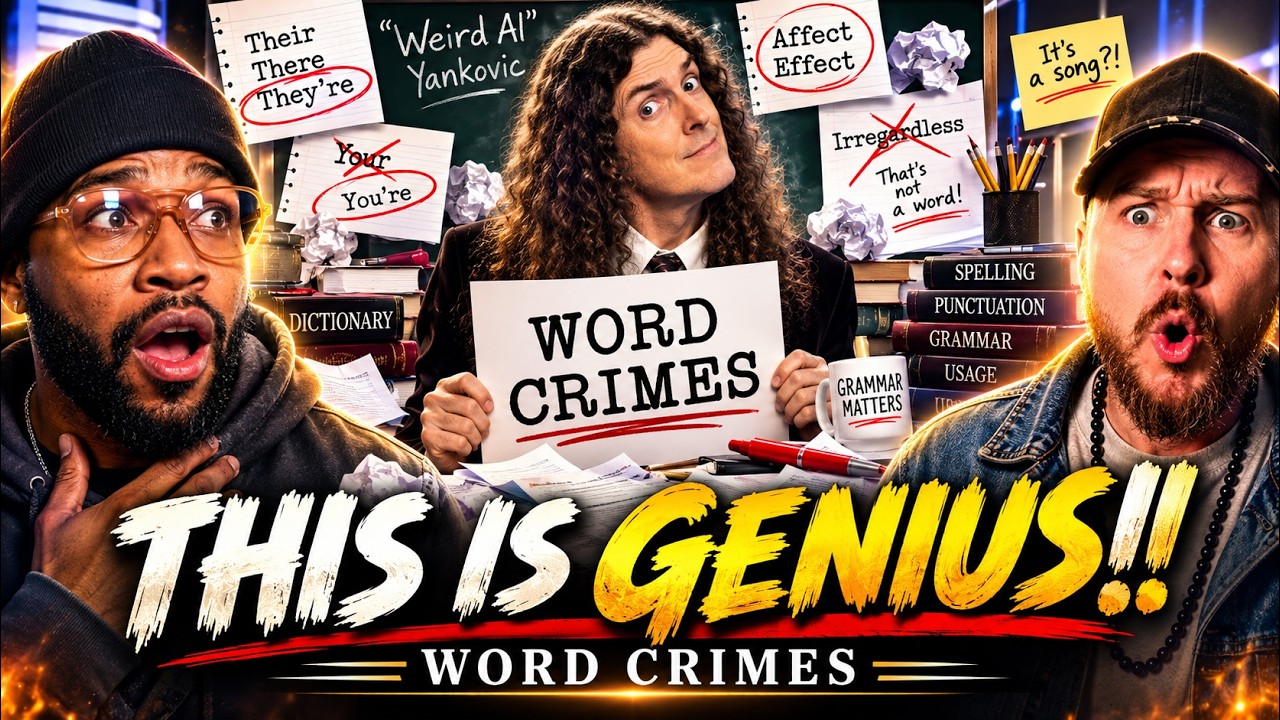 WE CAN&rsquo;T STOP LAUGHING!! American Rappers React to &ldquo;Weird Al&rdquo; Yankovic &ndash; Word Crimes | First Time