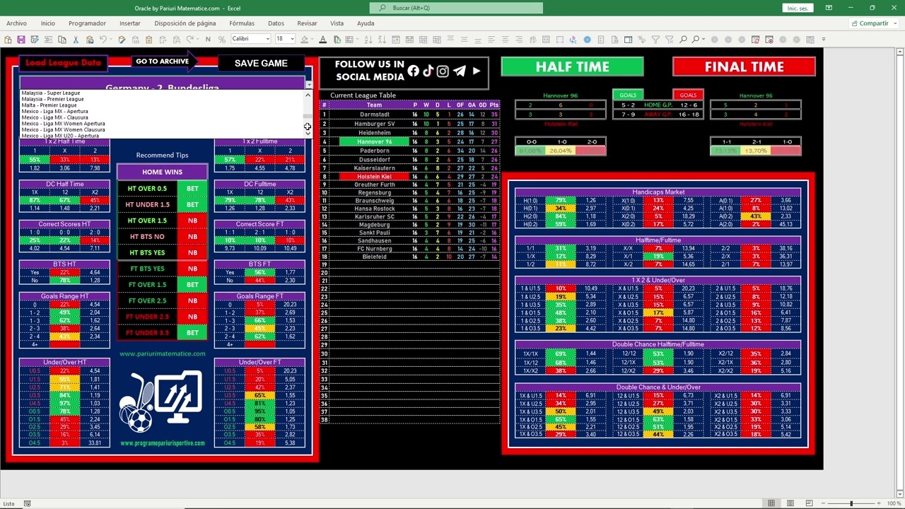 Oracle - Program Pronosticuri Pariuri Sportive