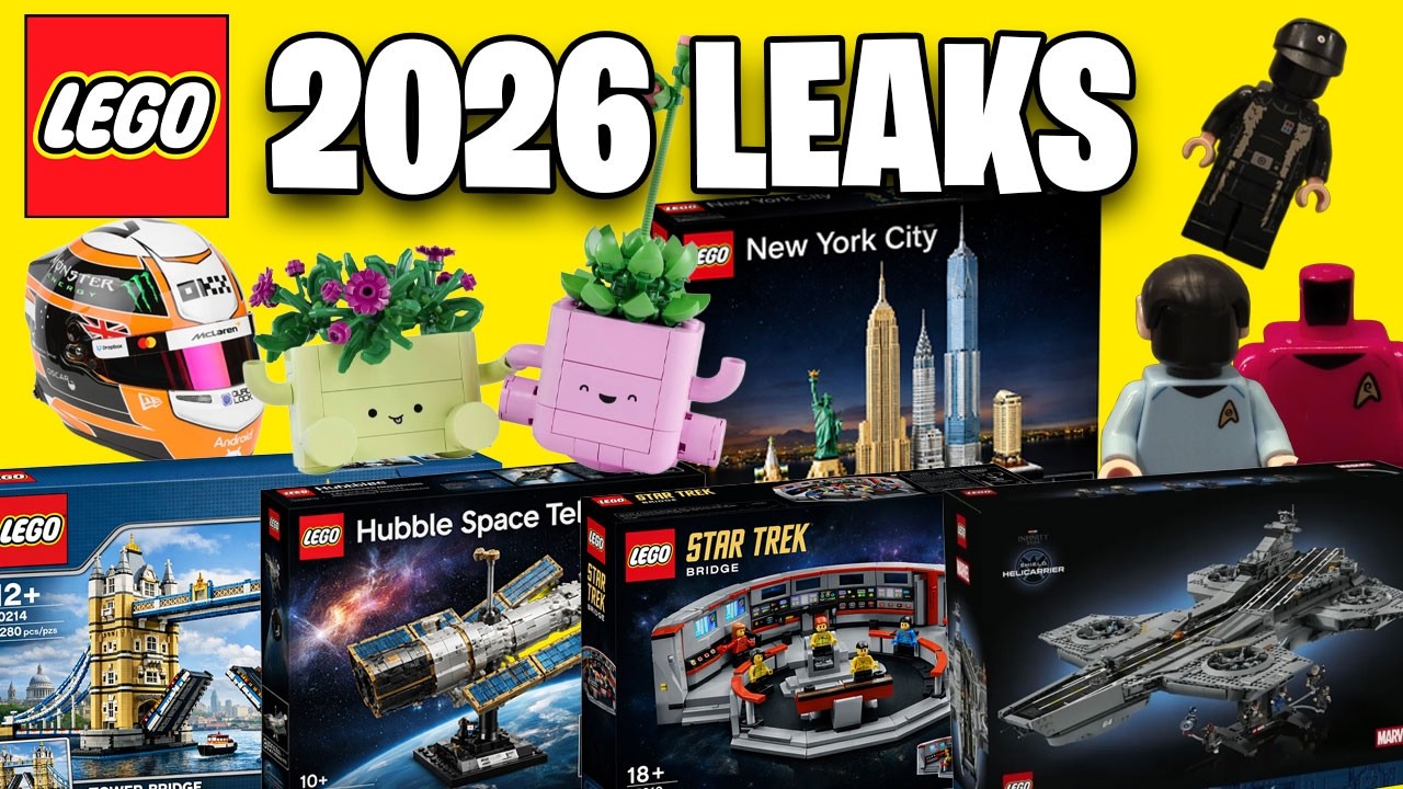 INSANE NEW LEGO LEAKS! Star Trek, Botanicals, F1 Helmets, Star Wars, Minifigures & More!