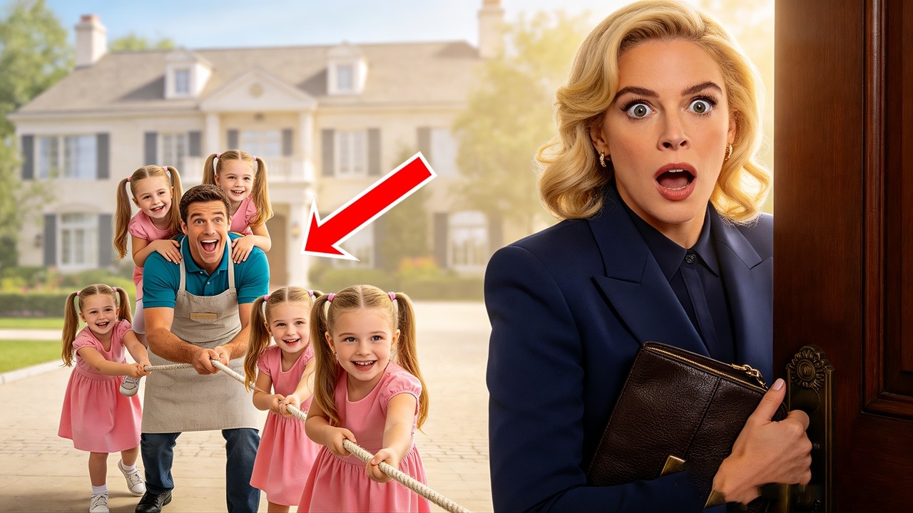 Billionaire Arrived Home Unannounced and Saw the Janitor With Her Quadruplets — What She Saw Shocked