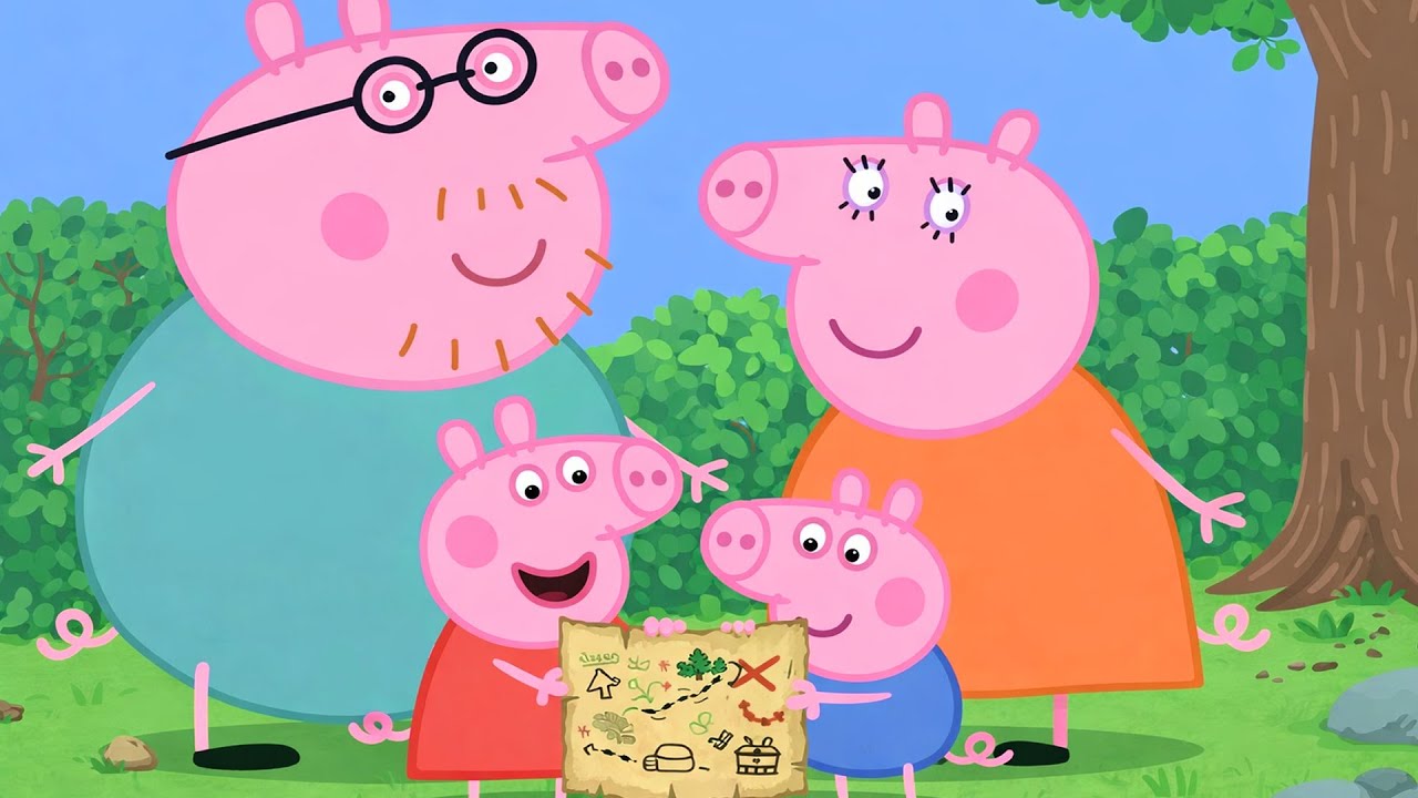 Peppa Pig and the Secret Garden Map 🐷🗺️🌳 | Peppa Pig Adventure Animation