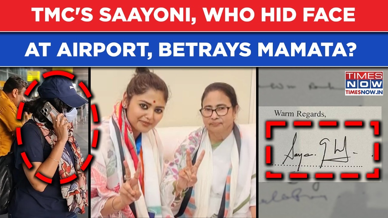 TMC's Saayoni Ghosh, Who Hid Face At Airport, To Ditch Mamata Soon? 'BJP Basher' In Rebels List?
