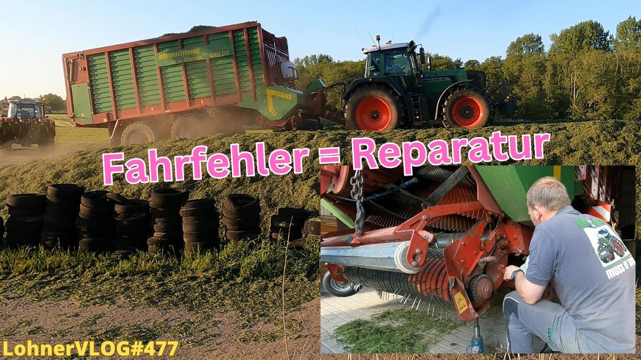 LohnerVLOG#477 Hektarjagd im 1.Schnitt I Fendt, MF, New Holland mit Strautmann und Pöttinger im Silo