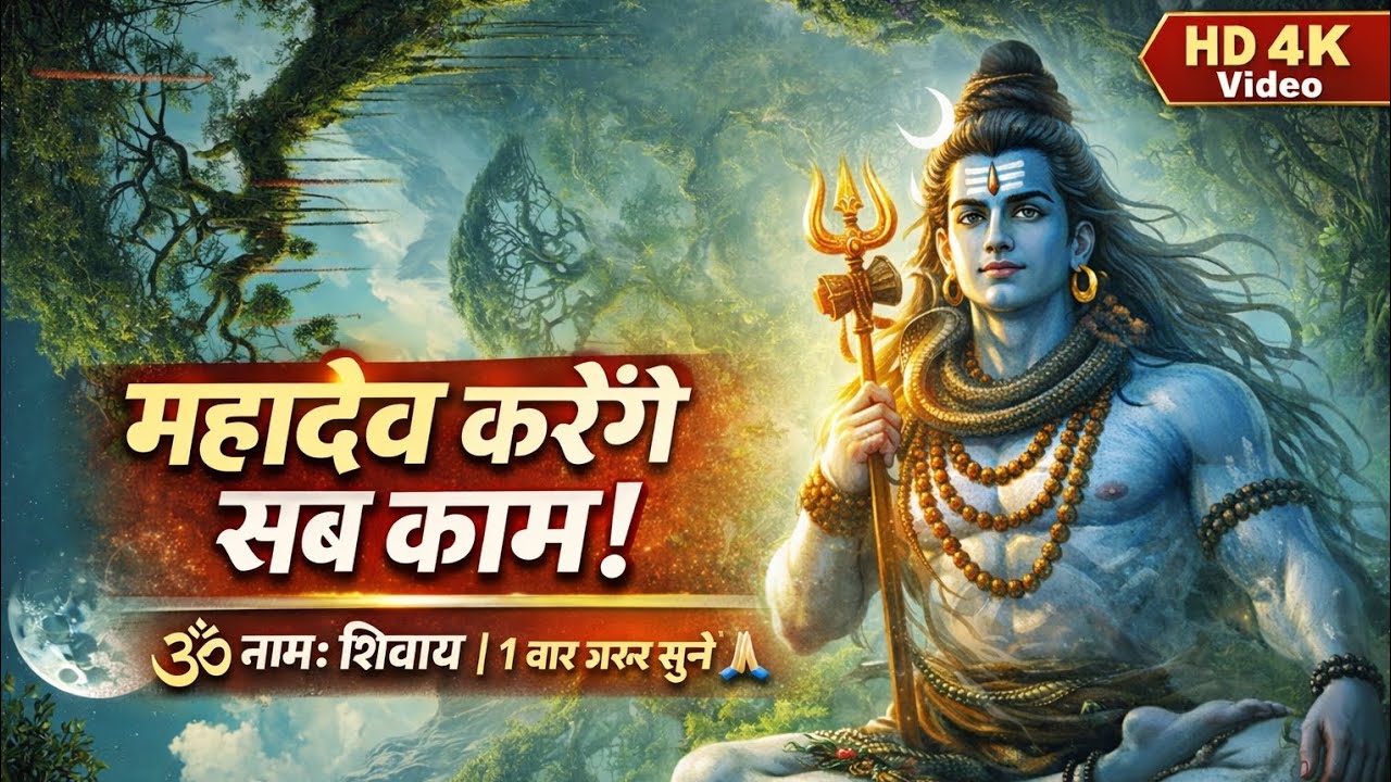 महादेव करेंगे सब काम 🙏 | Powerful Shiv Bhajan | Om Namah Shivaya | HD 4K Video | bhakti song