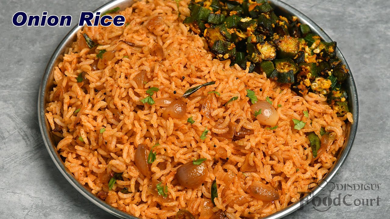 Easy Lunch Recipe/ Onion Rice/ Variety Rice Recipe