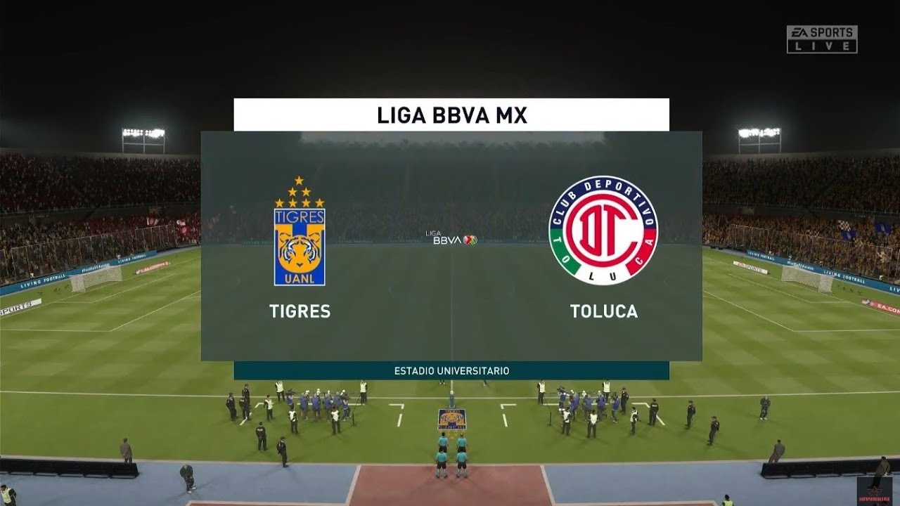 TIGRES VS TOLUCA/ FIFA 20 PARTIDO SIMULADO/ (CPU VS CPU)