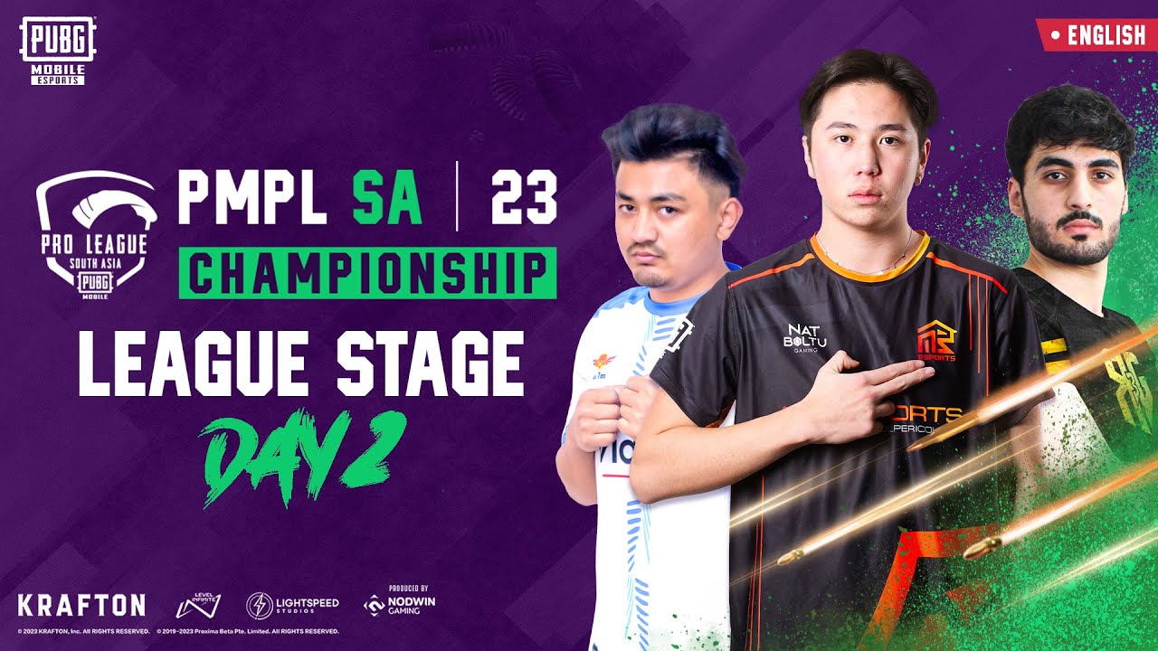 [EN] 2023 PMPL South Asia Championship - League Stage Day 2 | Spring | Hunt For Victory
