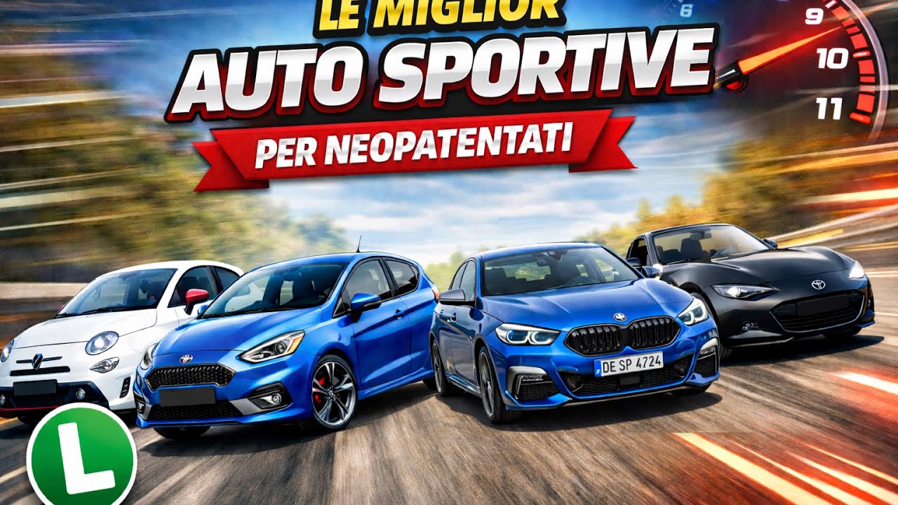 Le MIGLIORI  AUTO SPORTIVE per NEOPATENTATI