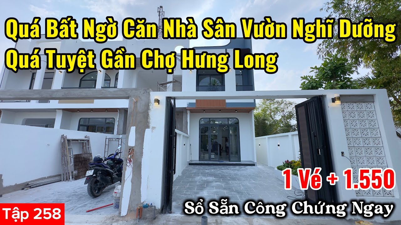 Quá Bất Ngờ Căn Nhà Sân Vườn Nghĩ Dưỡng Quá Tuyệt Gần Chợ Hưng Long
