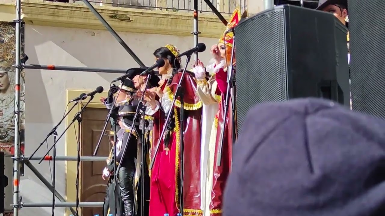 Comparsa La Camorra.. presentación, sábado de carnaval, Cádiz 2026