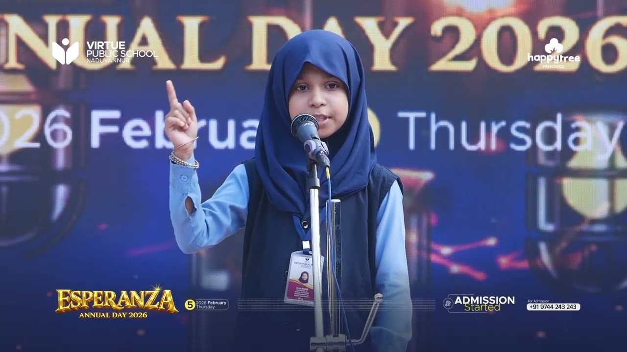 Islamic speech | Esperanza  | Annual Day | virtue Public School | Naduvannur