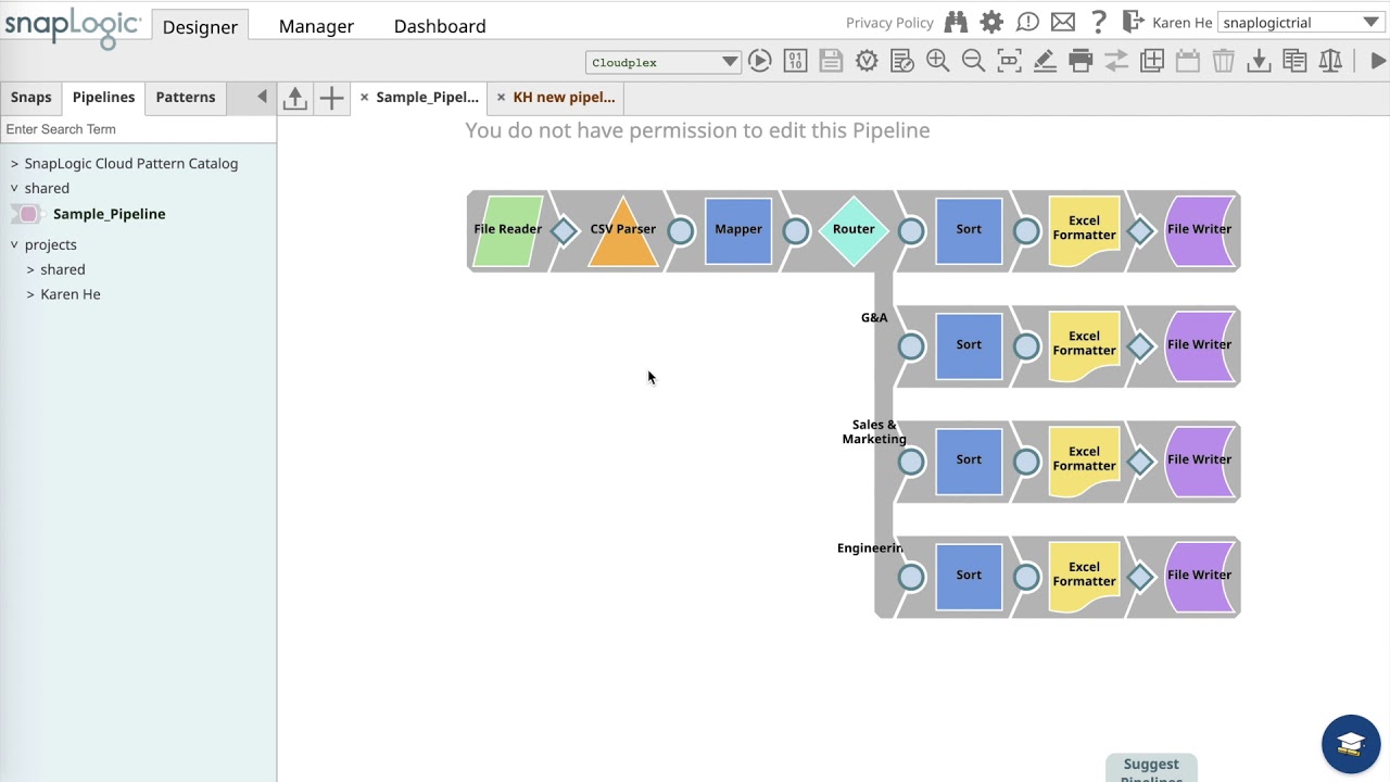 How to configure and execute a pipeline