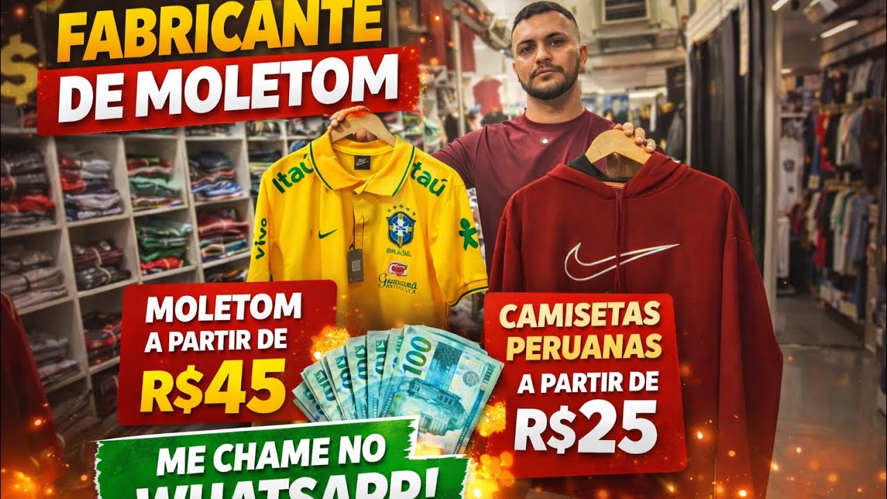 FABRICANTE DE MOLETOM | CAMISETA 11,99