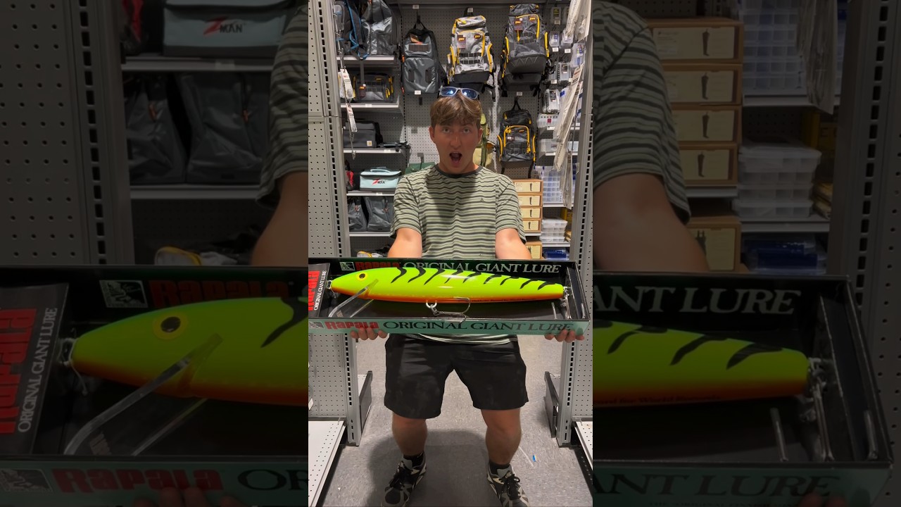 RAPALA GIANT LURE!!!!! 😲 #bassfishing #shorts
