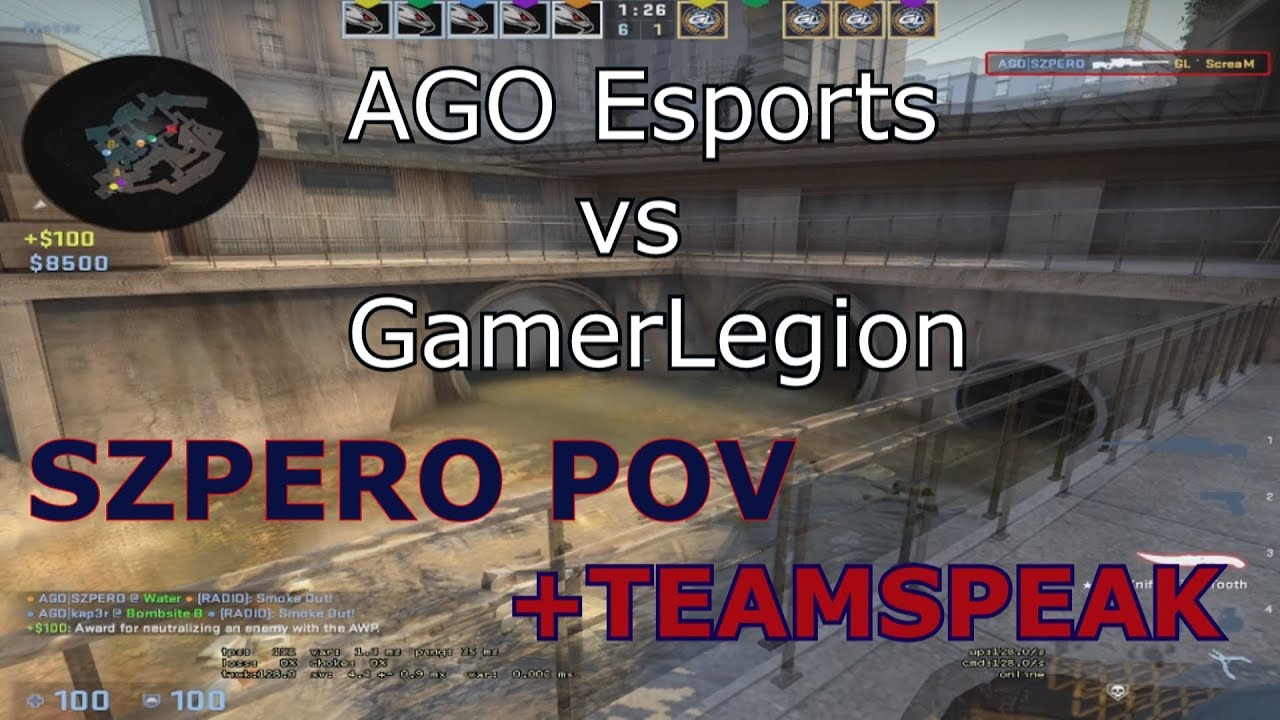 AGO ESPORTS vs GamerLegion - Ostatni luźny meczyk ESEA MDL -  SZPERO POV + TEAMSPEAK