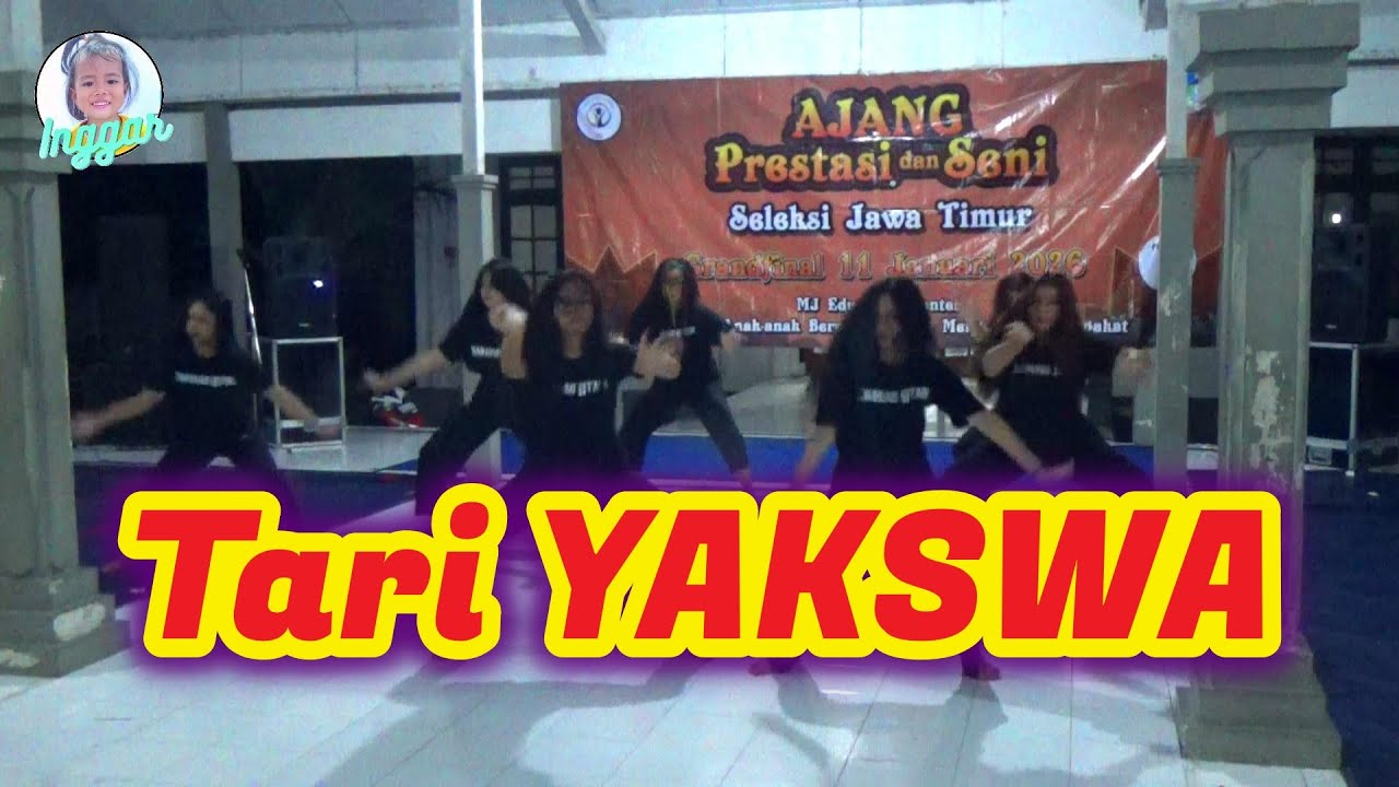 Tari YAKSWA Sanggar Utari Ajang Prestasi &Seni Seleksi Jawa Timur di PENDOPO Taman Ngadiluwih Kediri