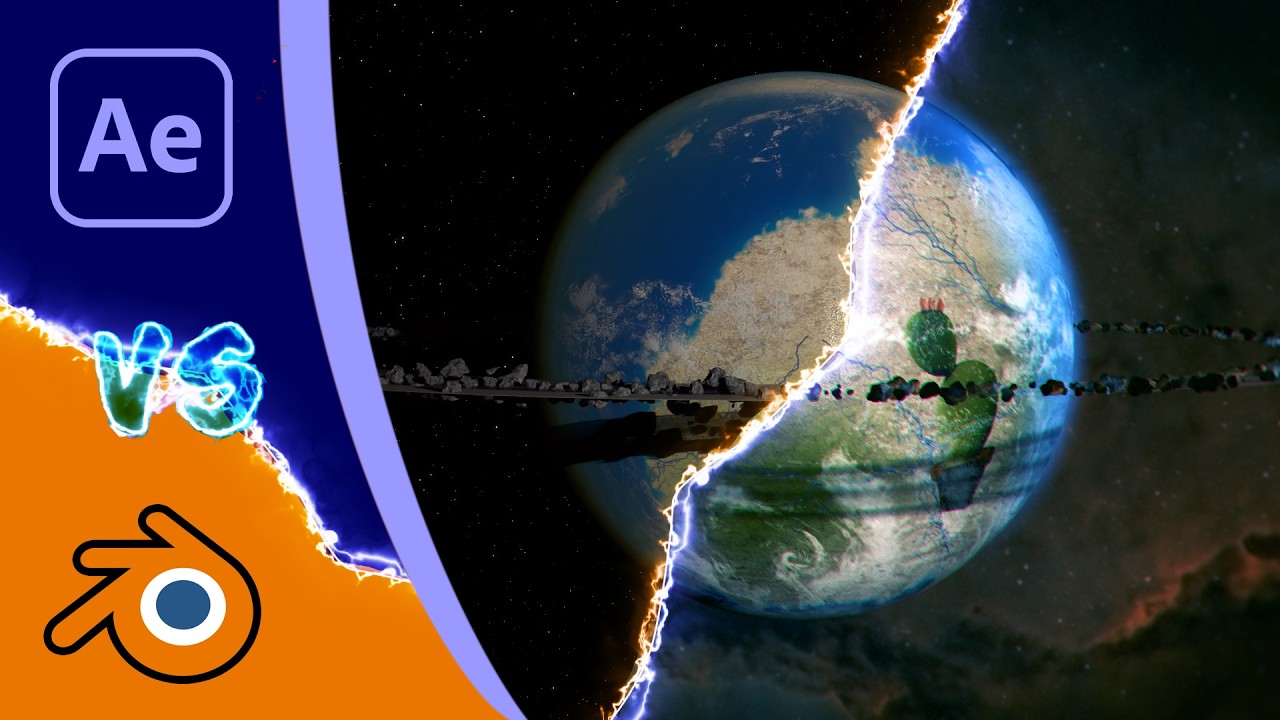 Blender vs After Effects: Realistic planet in Blender
