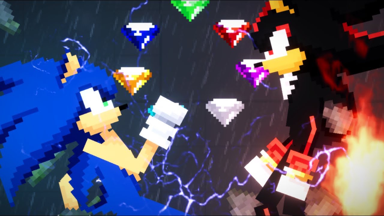 Sonic VS Shadow in People Playground