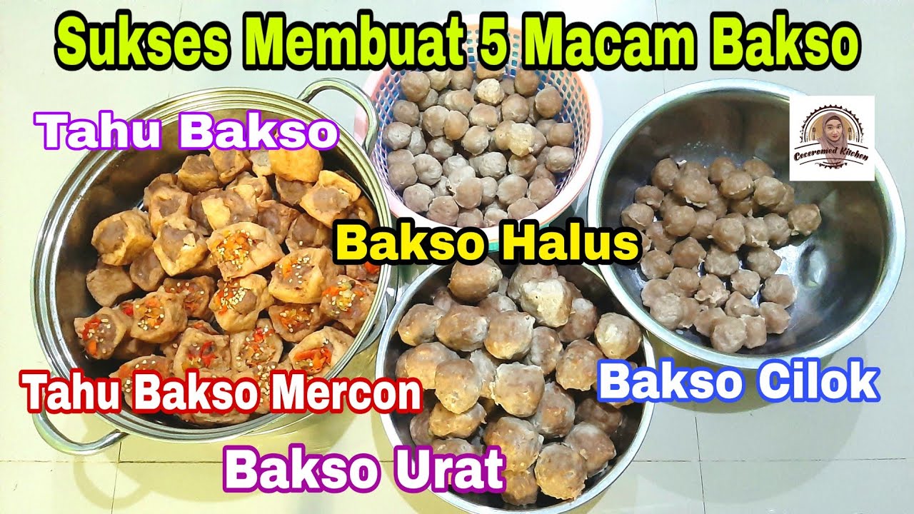 Menggiling Bakso di Pasar, Tukang Dagingnya Baik. Sukses Membuat 5 Macam Bakso