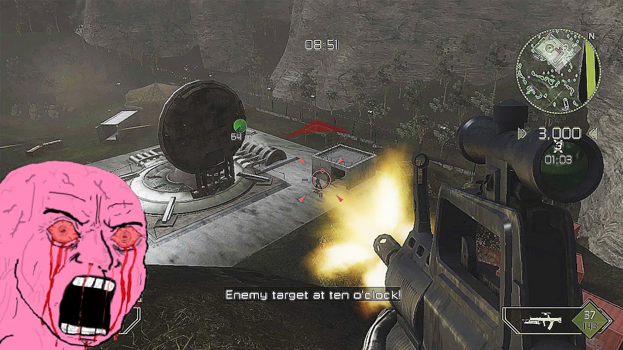 The hardest level in Battlefield - Battlefield 2 Modern Combat Xbox Series X Gameplay