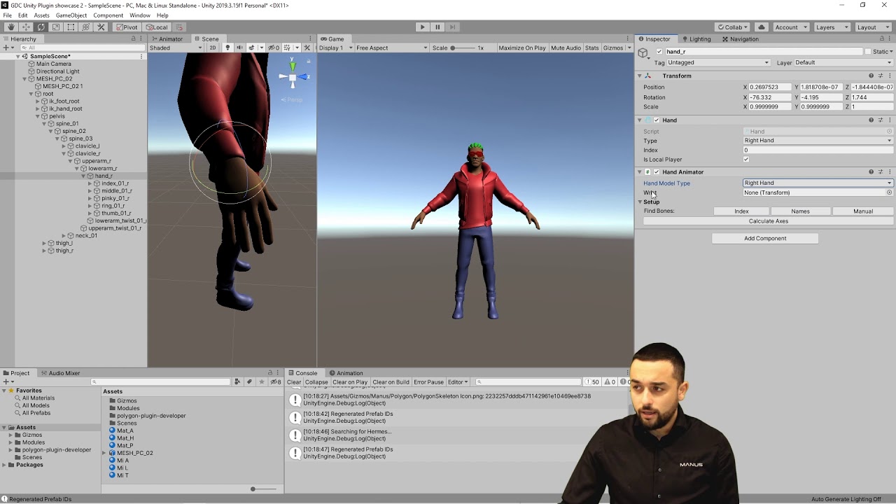 Tutorial | Finger Tracking in Unity with Manus Core Plugin