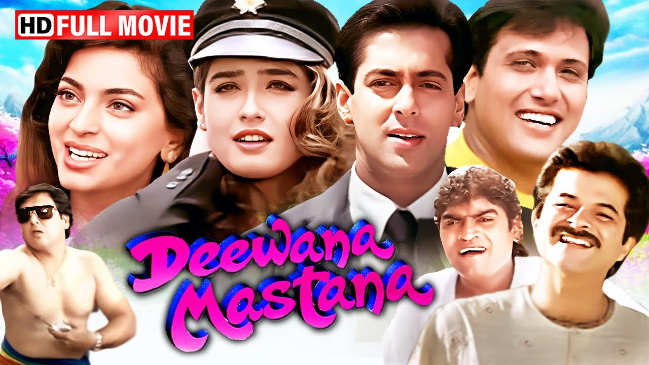 90's के सुपरस्टार गोविंदा और जूही चावला की सुपरहिट मूवी | Anil Kapoor | Deewana Mastana (1997)