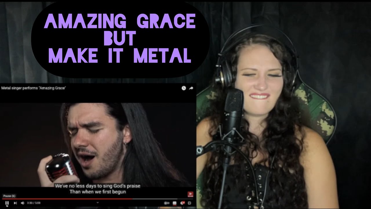 Metal singer performs 