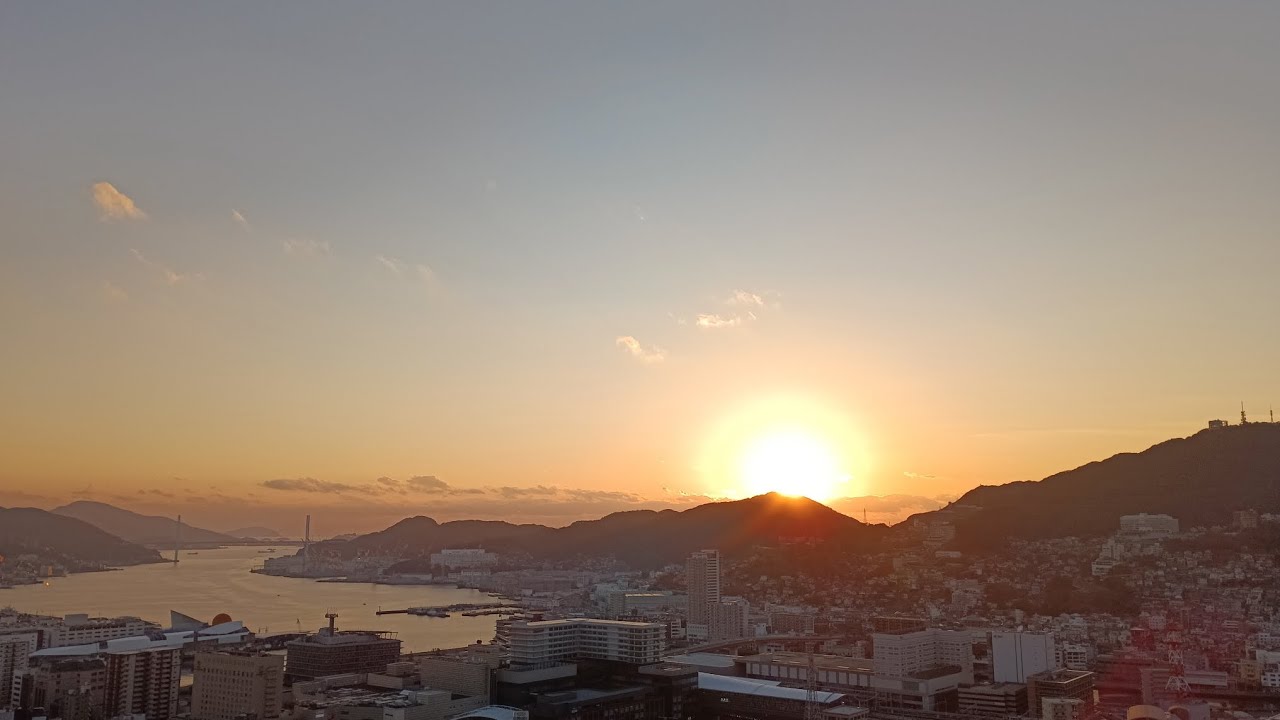 長崎市の夕焼け│2025/12/28(日)