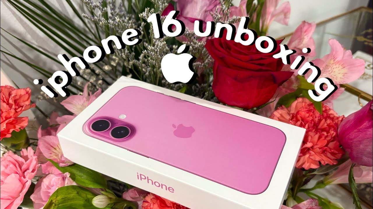 iphone 16 [unboxing]  (pink, 128 gb) | aesthetic set-up + accessories | camera test & review