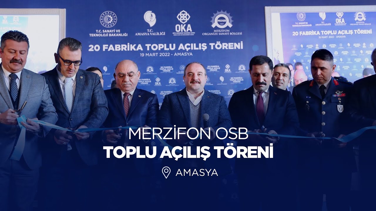 Merzifon OSB 20 Fabrika Açılış Töreni