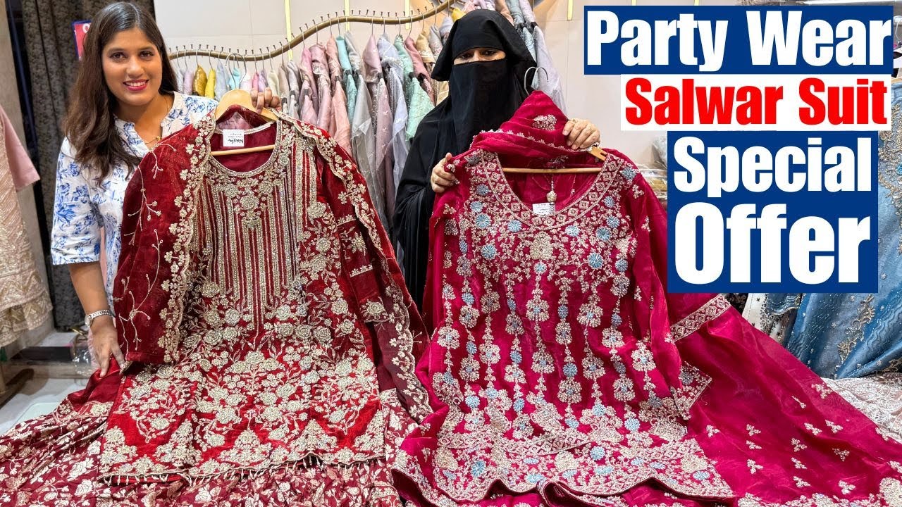 Party Wear Salwar Suit Collection With Special Offer From Nash Boutique in Kolkata Park Circus